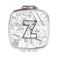 Carolines Treasures Letter Z Musical Note Letters Compact Mirror CJ2007-ZSCM